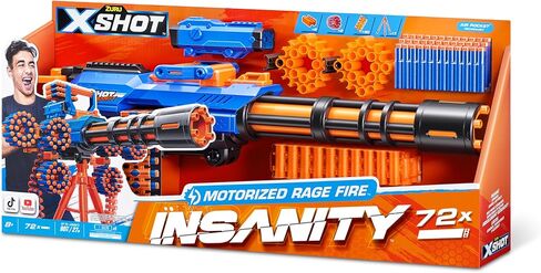مسدس جاتلينج المزود بمحرك من زورو XSHOT Insanity مع حامل ثلاثي القوائم يتضمن 72 سهمًا in Saudi Arabia