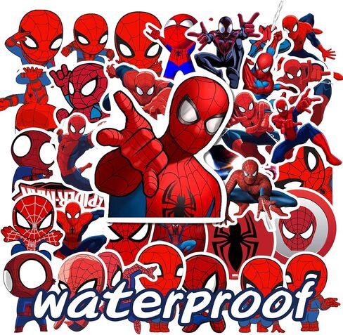 Spider Kids Stickers - 85pcs Non-Repeatable Stickers Water Bottle Water Bottle Car Bike for Laptop Bumper Skateboard Luggage Computer Superhero Stickers in Kuwait