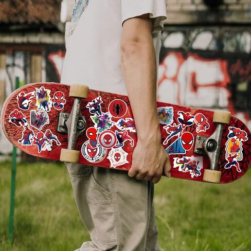 Spider Kids Stickers - 85pcs Non-Repeatable Stickers Water Bottle Water Bottle Car Bike for Laptop Bumper Skateboard Luggage Computer Superhero Stickers in Kuwait