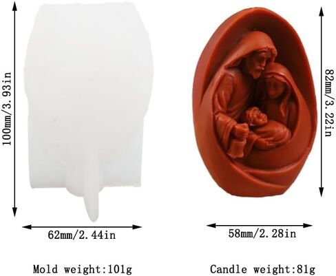 Cestony 2Pcs 3D Men and Female Angel shape Candle Silicone Molds for DIY Candle Resin Pillar Aromatherapy Candles Wax Soap Flower Specimen Clay Craft Desk Decor Making Tools in Kuwait