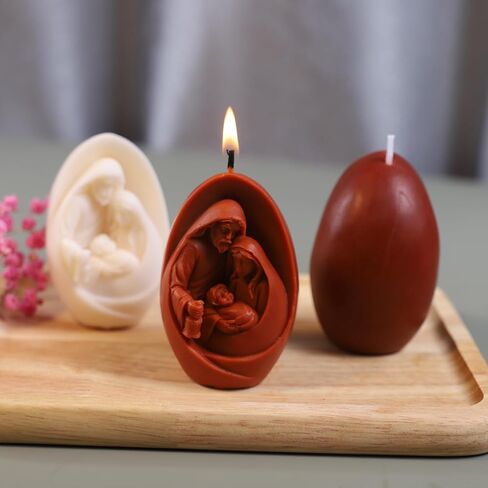 Cestony 2Pcs 3D Men and Female Angel shape Candle Silicone Molds for DIY Candle Resin Pillar Aromatherapy Candles Wax Soap Flower Specimen Clay Craft Desk Decor Making Tools in Kuwait