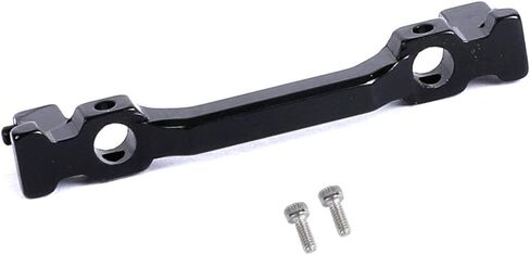 Aluminium Alloy Front Bumper Mount for Axial SCX24 Deadbolt AXI90081 1/24 RC Crawler Car Upgrade Parts (Black) in Saudi Arabia