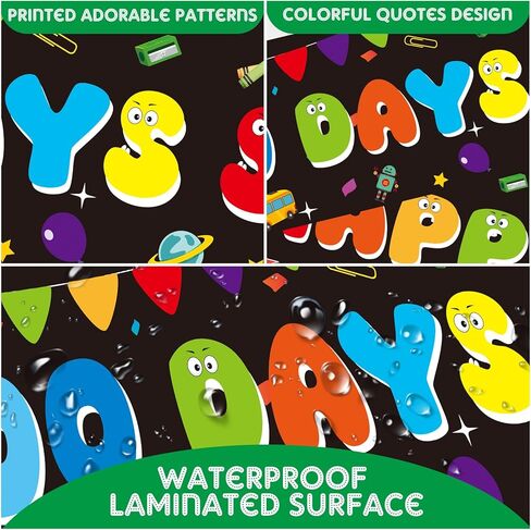 عبوتان من ديكورات لافتة المدرسة السعيدة 100 يوم، ملصق لافتة ساحة أكثر ذكاءً لمدة 100 يوم للأطفال الطلاب في مرحلة ما قبل المدرسة الابتدائية 100 يوم ديكورات للفصل الدراسي مع 40 نقطة صمغ in Kuwait