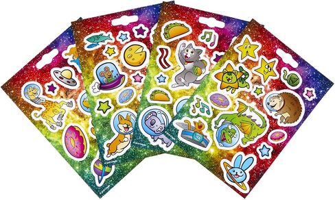 Crayola Sticker Activity & Coloring Pad, Cosmic Cats, 25 Cat Coloring Pages & 4 Sticker Sheets, Gift for Kids in Saudi Arabia