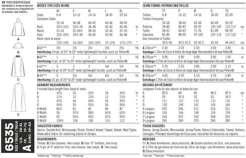 NEWLOOK Sewing Pattern D0730/6535 - Misses' Capes in Four Lengths, A (6-8-10-12-14-16-18-20-22-24) in Saudi Arabia