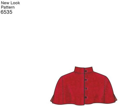 NEWLOOK Sewing Pattern D0730/6535 - Misses' Capes in Four Lengths, A (6-8-10-12-14-16-18-20-22-24) in Saudi Arabia