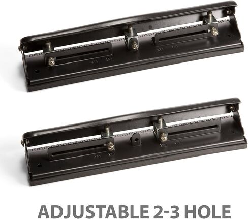 OIC® Adjustable 3-Hole Punch, Black in Saudi Arabia