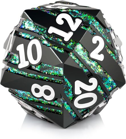 Large D20 DND Dice DNDND 33mm Sharp Edge Dice with Gorgeous Gift Box for Dungeons and Dragons (Pink) in Saudi Arabia