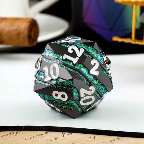Large D20 DND Dice DNDND 33mm Sharp Edge Dice with Gorgeous Gift Box for Dungeons and Dragons (Pink) in Saudi Arabia