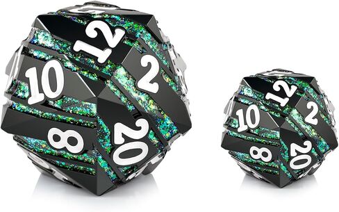Large D20 DND Dice DNDND 33mm Sharp Edge Dice with Gorgeous Gift Box for Dungeons and Dragons (Pink) in Saudi Arabia