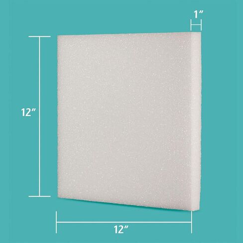 Hygloss Products Foam Blocks -Craft Foam (XPS) for Projects, Arts, & Crafts, 12 x 12 x 1-Inch Squares, 6 Pieces in Kuwait