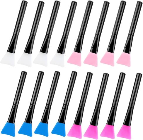 Ainvhh 16 Pcs Silicone Magic Brushes,Reusable Silicone Epoxy Resin Applicator Sticks for DIY Painting Mixing & Spreading to Glitter Tumblers, Acrylic Cups, Mug in Kuwait