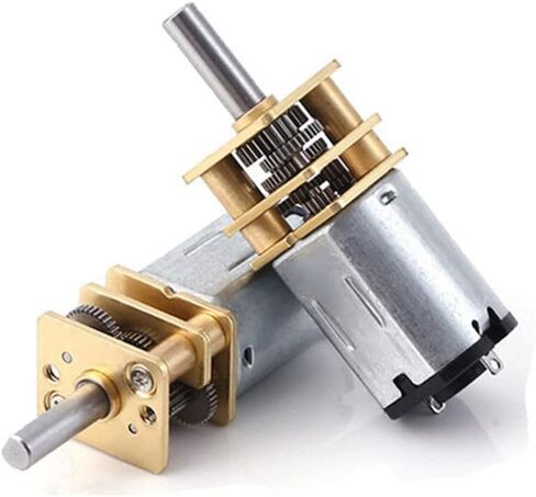 Pensionalgood 5 قطعة Mini N20 موتور تروس تيار مستمر 3 فولت-6 فولت سرعة بطيئة علبة تروس معدنية كاملة لتقوم بها بنفسك أداة سيارة روبوت in Kuwait