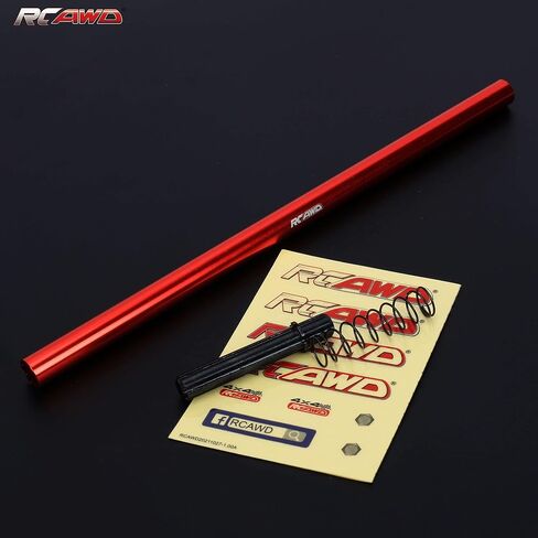 RCAWD Center Driveshaft 205mm for 1/10 ARRMA 3S Big Rock Senton Typhon Infraction Vendetta Upgrades, Aluminum Parts ARAC3955 Red in Saudi Arabia