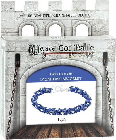 نسيج Got maille حصوي بأكسيد الألومنيوم اللامع 2 لون byzantine سلسلة maille مجموعة in Kuwait