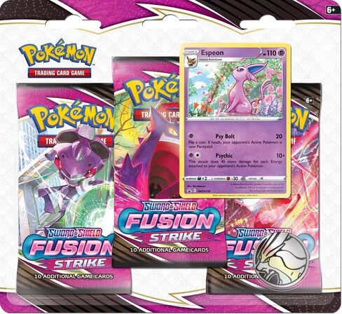 Pokemon Trading Card Game Sword & Shield Fusion Strike Espeon Special Edition [3 Booster Packs & Promo Card] in Saudi Arabia