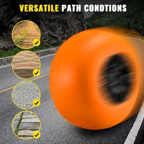 Beach Balloon Wheels, 13" Flat-Free Solid PU Beach Cart Tires Replacement Big Sand Wheels for Beach Buggy, Kayak Trolley, Canoe Cart, Rolling Walker, Garden Cart, Wheelchair & Buggy, 2-Pack in Kuwait