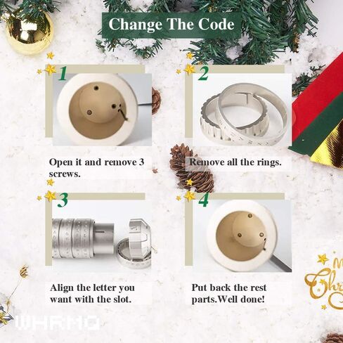 WHRMQ The Da Vinci Code Cryptex CNC Innovative Gifts For Girl Friend or Boy Friend (black) in Saudi Arabia