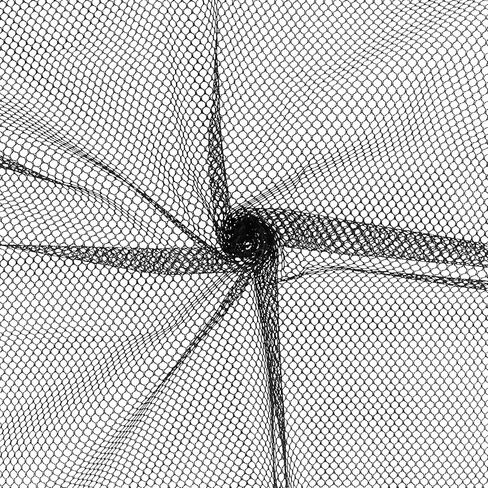 Wpxmer Black Mesh Fabric 29.5 x 62.9 Inch, Nylon Mesh Netting for Backpack Pocket Straps, Netting Clothes and Other DIY Craft in Kuwait