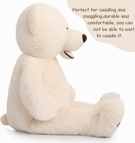 MorisMos Giant Teddy Bear, 39inch Large Stuffed Bear with Sweet Smiling in Kuwait