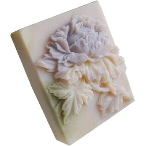 3D Peony Flower Soap Mold Beautiful New Peony Handmade Soap Molds Silicone for Cold Process Melt Process Soap Making Molds Lotion Bar Molds Candle Mold