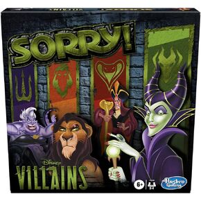 Hasbro Gaming Sorry! Board Game: Disney Villains Edition Kids Game, Family Games for Ages 6 and Up (Amazon Exclusive) in Saudi Arabia