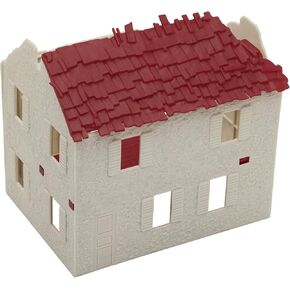BMC WW2 Bombed French Farm House - Plastic Army Men Playset Accessory