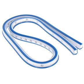 Utoolmart Flexible Curve Ruler,Graduated 50cm / 19.7-inch with Inking Edge, for Drawing, Pattern Making, Engineering, Stencil Making, Saddle Fitting Measuring Tool 1 Pcs