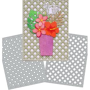 Ammsochy Cutting Dies for Paper Card Making 2 Pack Background Metal Scrapbooking Tools DIY Craft Embossing Album Arts Supplies (Scattering Oblique and Horizontal Stripe Set), scrapbooking dies cut in Saudi Arabia
