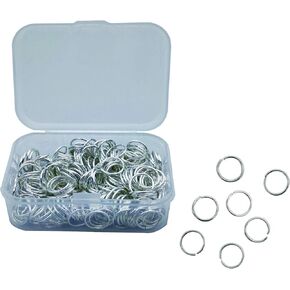 250 قطعة خواتم القفز لصنع المجوهرات 10 مم مطلية بالفضة خواتم قفز مفتوحة لمستلزمات صناعة الحرف اليدوية اليدوية اليدوية اليدوية اليدوية in Kuwait