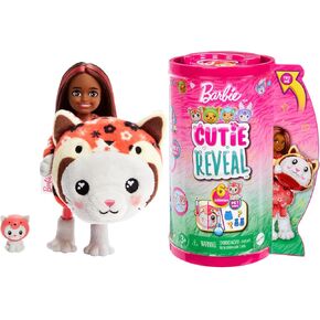 Barbie Cutie Reveal Chelsea Doll & Accessories, Animal Plush Costume & 6 Surprises Including Color Change, Teddy Bear as Dolphin in Kuwait