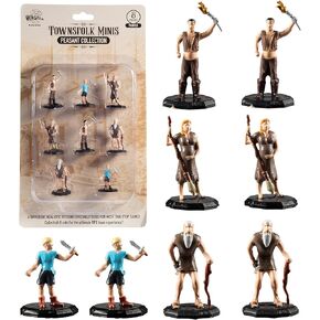 شخصيات Monster Townsfolk Mini Fantasy - 8 قطع من شخصيات الفلاحين غير القابلة للعب مرسومة يدويًا - حجم سداسي 1 بوصة متوافق مع DND Dungeons and Dragons in Kuwait