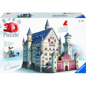 Ravensburger Neuschwanstein 216 Piece 3D Jigsaw Puzzle for Kids and Adults - Easy Click Technology Means Pieces Fit Together Perfectly in Kuwait