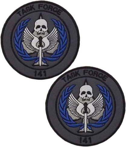 C-All of D-uty Task Force 141 رقعة شعار بخطاف وحلقة زخرفية معنويات تكتيكية، رقعة مطرزة عسكرية قطعتين (اللون 3) in Kuwait