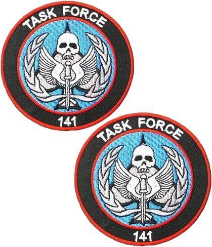 C-All of D-uty Task Force 141 رقعة شعار بخطاف وحلقة زخرفية معنويات تكتيكية، رقعة مطرزة عسكرية قطعتين (اللون 3) in Kuwait