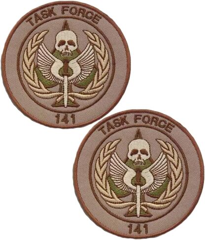 C-All of D-uty Task Force 141 رقعة شعار بخطاف وحلقة زخرفية معنويات تكتيكية، رقعة مطرزة عسكرية قطعتين (اللون 3) in Kuwait