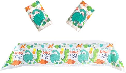 2 قطعة مفرش مائدة ديناصور لفرش الطاولة ديناصور لديكور حفلات عيد الميلاد (70 بوصة × 42 بوصة) in Kuwait