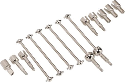 LIULDASHUN Rc Cvd Drive Shaft Kit Upgrade Part, Metal with Joint Cup Dog Bone with WLtoys 144001 1/10 RC Car, Wheel Stub Axle Adapter and Axle Hub Compatible, Upgrade Parts for 1/10 Rc Car in Kuwait