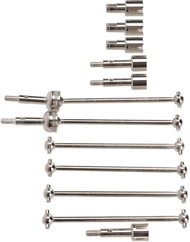 LIULDASHUN Rc Cvd Drive Shaft Kit Upgrade Part, Metal with Joint Cup Dog Bone with WLtoys 144001 1/10 RC Car, Wheel Stub Axle Adapter and Axle Hub Compatible, Upgrade Parts for 1/10 Rc Car in Kuwait