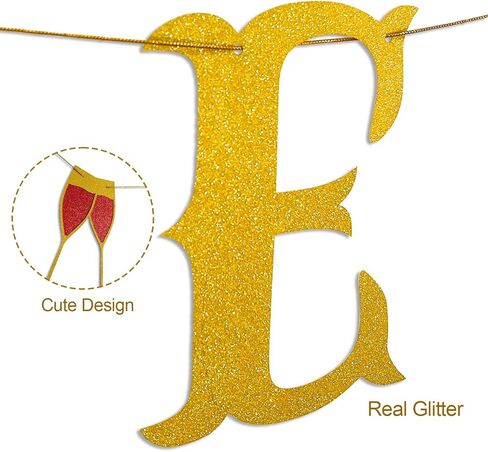 Gifloon Gold Glitter Hello 2024 Happy New Year Banner, Large New Year Banner for Happy New Year Decorations 2024, New Year Eve Banner Party Supplies 2024 in Kuwait