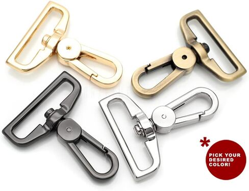 CRAFTMEMORE 2pcs Snap Hooks Swivel Push Gate Clip Metal Lobster Clasps Purse Accessories SRCH (1 1/2 Inches, Brushed Brass) in Saudi Arabia