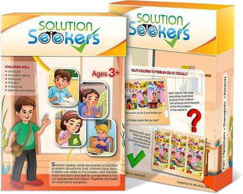 Solution Seekers Problem Solving Scenarios for Kids - Autism Learning Materials - Speech Therapy Materials, Emotional Regulation, and Reasoning Skills - Therapy Cards for Therapists and ASD Kids in Saudi Arabia