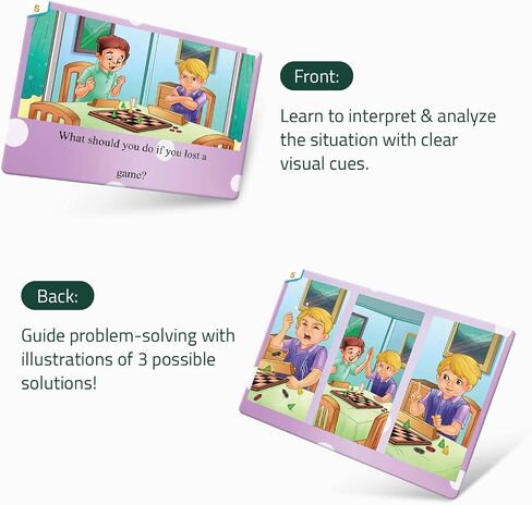 Solution Seekers Problem Solving Scenarios for Kids - Autism Learning Materials - Speech Therapy Materials, Emotional Regulation, and Reasoning Skills - Therapy Cards for Therapists and ASD Kids in Saudi Arabia