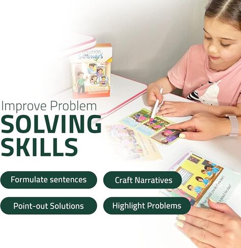 Solution Seekers Problem Solving Scenarios for Kids - Autism Learning Materials - Speech Therapy Materials, Emotional Regulation, and Reasoning Skills - Therapy Cards for Therapists and ASD Kids in Saudi Arabia