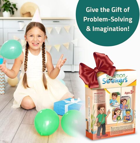 Solution Seekers Problem Solving Scenarios for Kids - Autism Learning Materials - Speech Therapy Materials, Emotional Regulation, and Reasoning Skills - Therapy Cards for Therapists and ASD Kids in Saudi Arabia