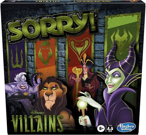 هاسبرو جيمنج آسف! لعبة اللوحة: لعبة Disney Villains Edition للأطفال، ألعاب عائلية للأعمار من 6 سنوات فما فوق (حصريًا لأمازون) in Saudi Arabia