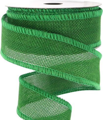 MEEDEE Black Burlap Wired Ribbon 1.5 Inch Black Wire Ribbon Black Burlap Ribbon for Crafts, Halloween Wreath, Weddings, Gift Wrapping, Garland, Bows Making, Swag, Home Decorating (10 Yards) in Saudi Arabia