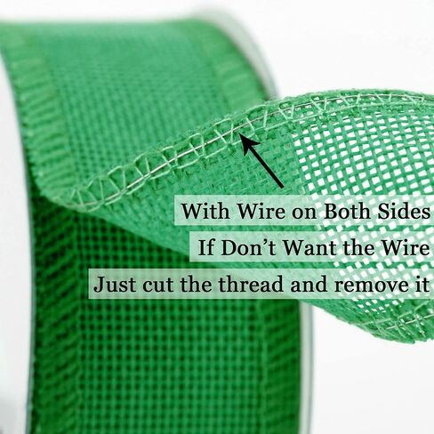 MEEDEE Black Burlap Wired Ribbon 1.5 Inch Black Wire Ribbon Black Burlap Ribbon for Crafts, Halloween Wreath, Weddings, Gift Wrapping, Garland, Bows Making, Swag, Home Decorating (10 Yards) in Saudi Arabia