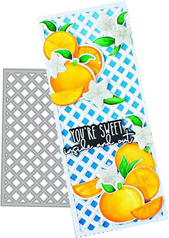 Ammsochy Cutting Dies for Paper Card Making 2 Pack Background Metal Scrapbooking Tools DIY Craft Embossing Album Arts Supplies (Scattering Oblique and Horizontal Stripe Set), scrapbooking dies cut in Saudi Arabia