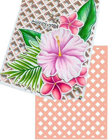Ammsochy Cutting Dies for Paper Card Making 2 Pack Background Metal Scrapbooking Tools DIY Craft Embossing Album Arts Supplies (Scattering Oblique and Horizontal Stripe Set), scrapbooking dies cut in Saudi Arabia